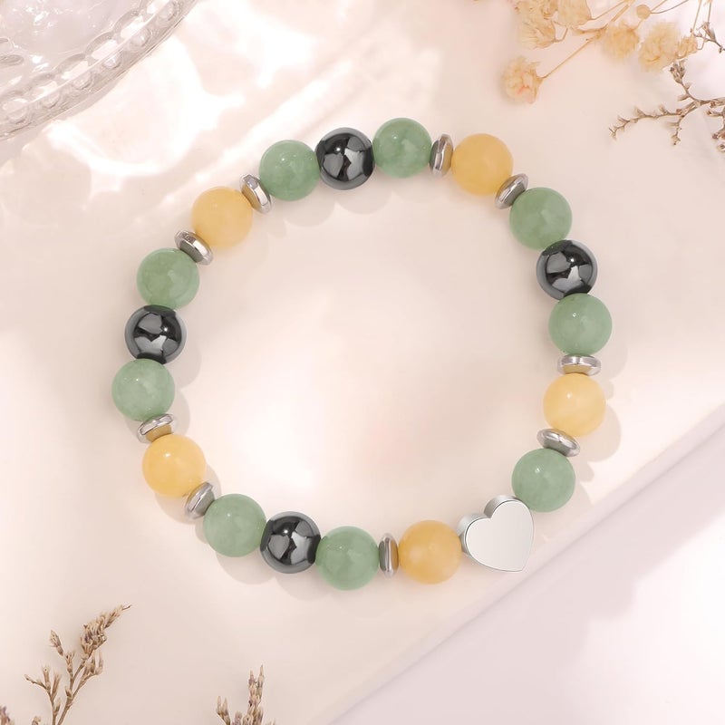 Yiyang 13th 16th 18th 21st 25th 30th 35th 40th 45th 50th 60th 65th 70th 75th 80th Birthday Gifts for Women, Natural Stone Bracelet Birthday Gifts for Women Mom Daughter Grandma Sister Coworker - Image 5
